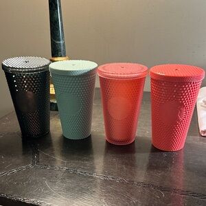 Starbucks Tumbler Set - Black, Mint, Coral, pink